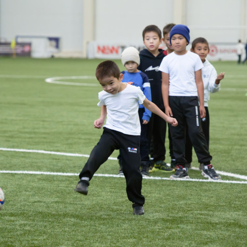Over 100 Children Join UEFA Grassroots Week in Astana