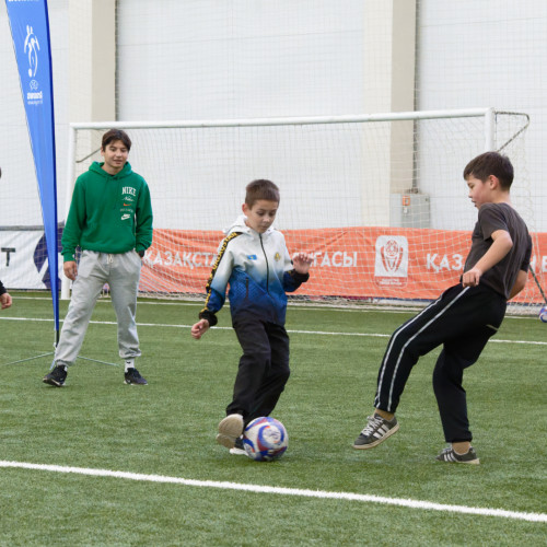 Over 100 Children Join UEFA Grassroots Week in Astana