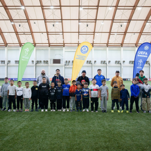 Over 100 Children Join UEFA Grassroots Week in Astana