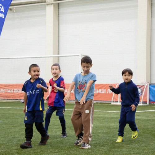 Over 100 Children Join UEFA Grassroots Week in Astana