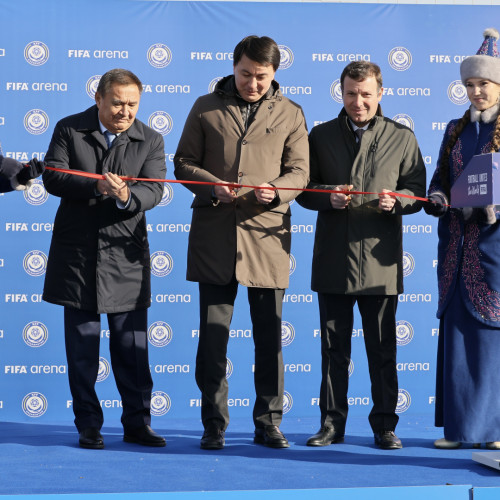 Көкшетауда FIFA Arena бағдарламасы аясында салынған футбол алаңы ашылды