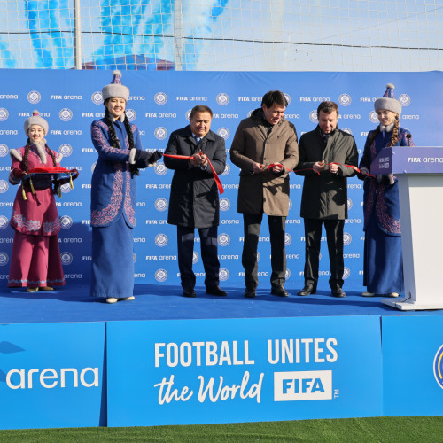 Көкшетауда FIFA Arena бағдарламасы аясында салынған футбол алаңы ашылды