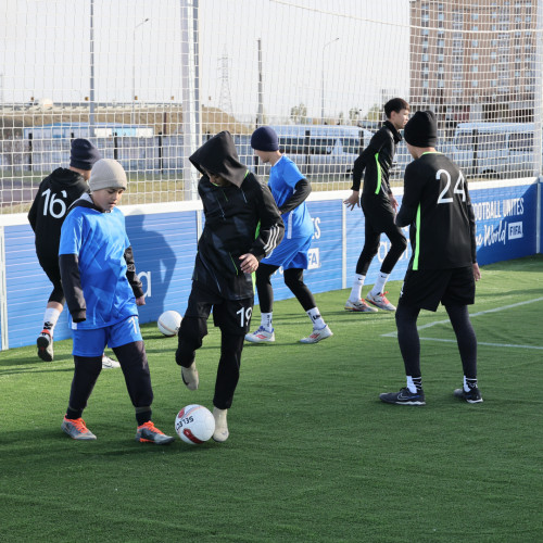 Көкшетауда FIFA Arena бағдарламасы аясында салынған футбол алаңы ашылды