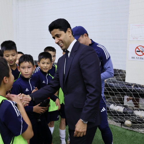 PSG President Nasser Al-Khelaifi Visits KFF Headquarters