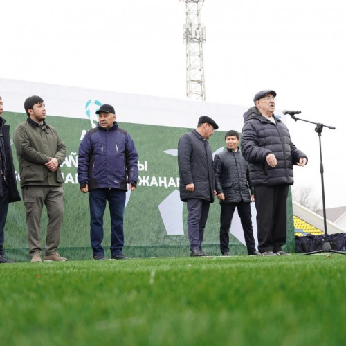Орал қаласында Петр Атоян атындағы стадионның футбол алаңы ALAÑ бағдарламасы аясында жаңартылды