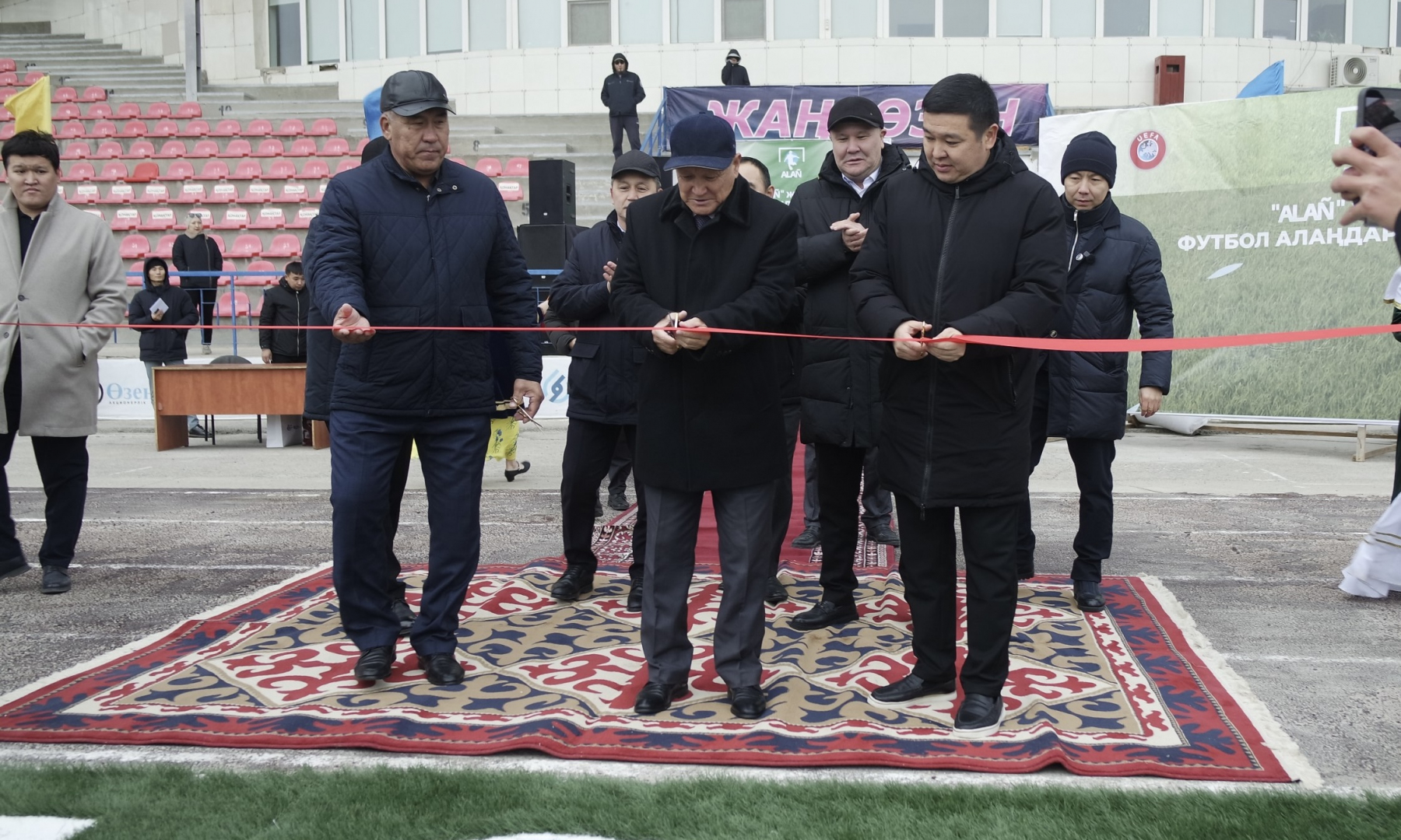 Жаңаөзенде ALAÑ жобасы аясында футбол алаңы жаңартылды
