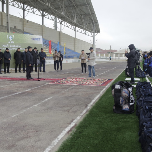 Жаңаөзенде ALAÑ жобасы аясында футбол алаңы жаңартылды