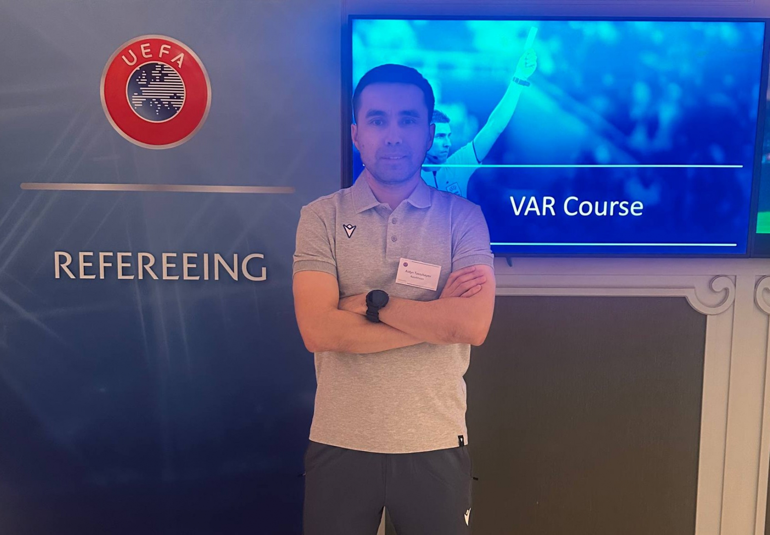 Kazakhstan VMO Takes Part in UEFA VAR Seminar