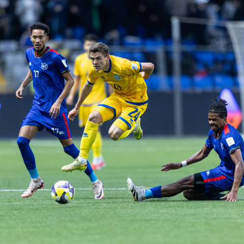 Фоторепортаж с матча Казахстан – Намибия в рамках FIFA Series